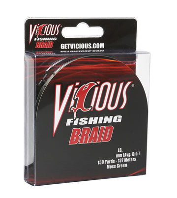 Vicious Standard Green Braid - 50 Lb Test - Keep Casting Fishing & Outdoors