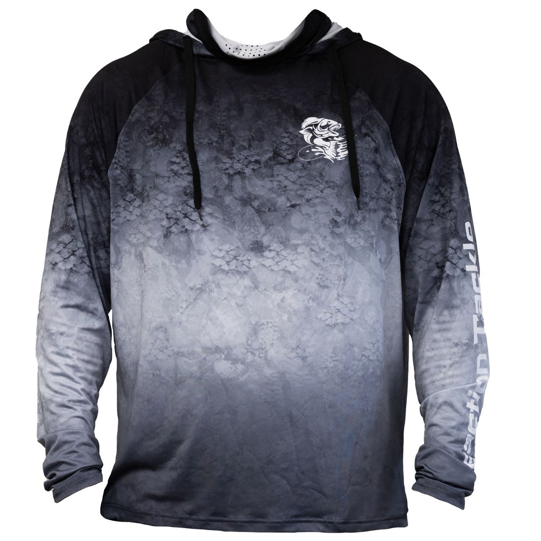 Reaction Tackle SPF UPF 50+ Long Sleeve/Hood/Gaiter Fishing Shirt - Keep Casting Fishing & Outdoors