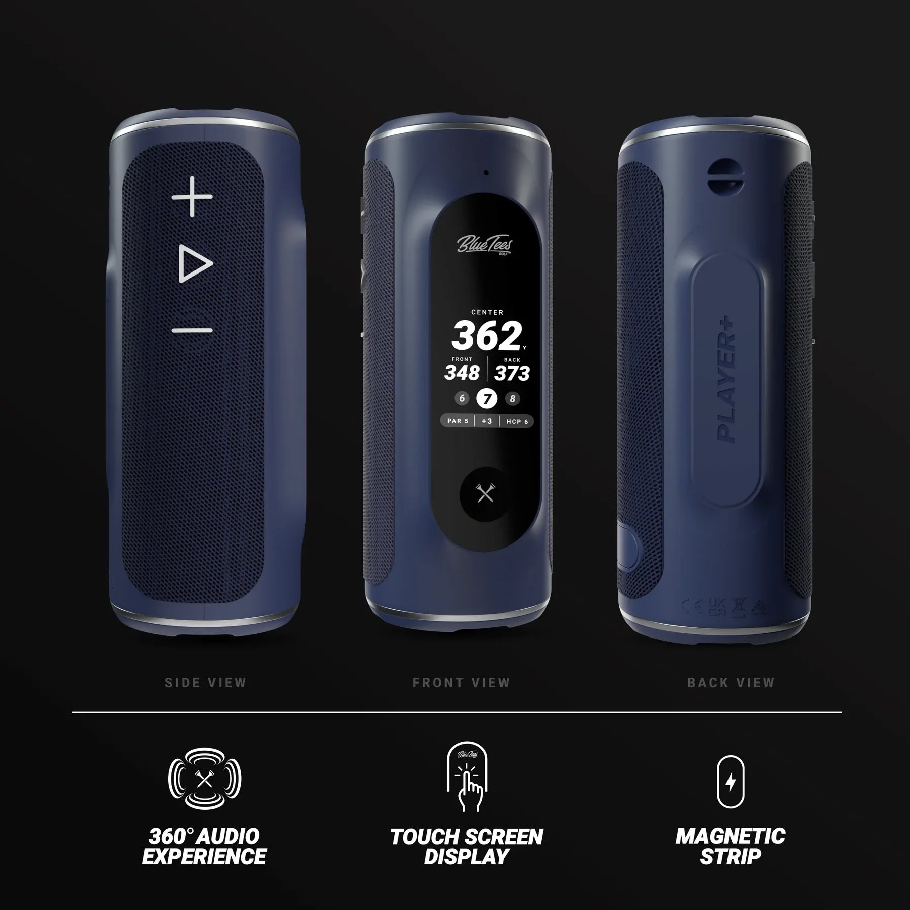 BlueTees Player+ Bluetooth Speaker and GPS