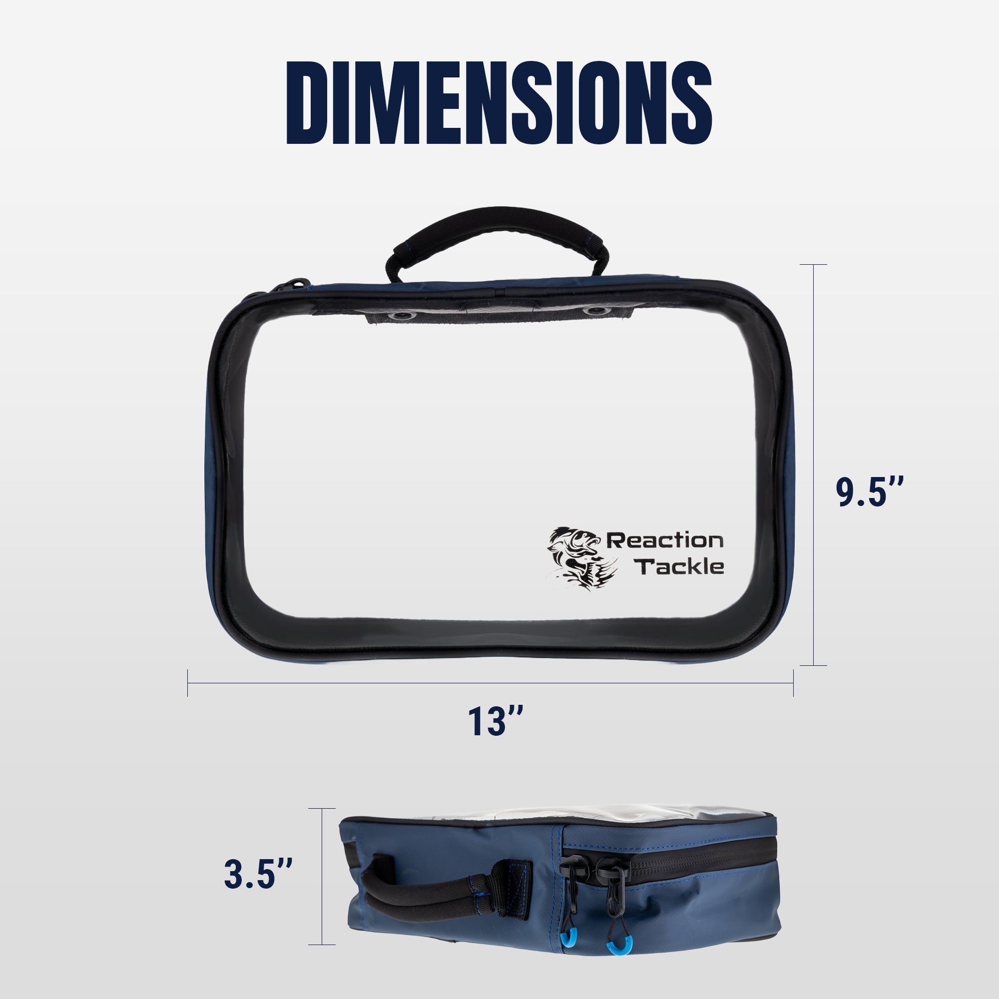 Reaction Tackle Clear Bait Binder and Tackle Storage - New - Keep Casting Fishing & Outdoors