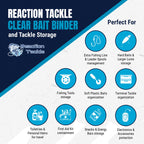 Reaction Tackle Clear Bait Binder and Tackle Storage - New - Keep Casting Fishing & Outdoors