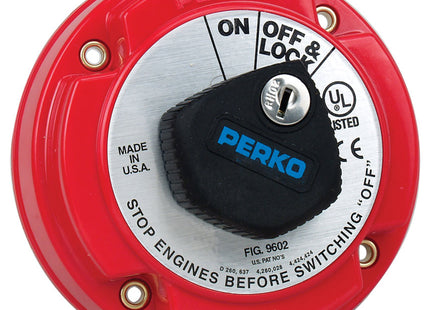 Perko Medium Duty Main Battery Disconnect Switch w/Key Lock