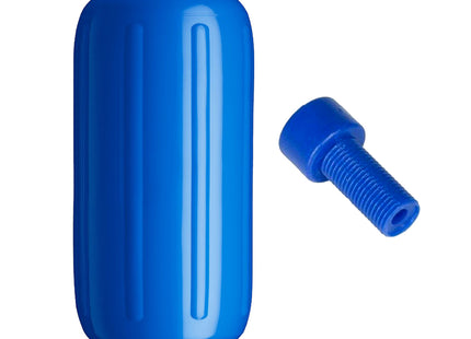 Polyform G-6 Twin Eye Fender 11" x 30" - Blue w/Adapter