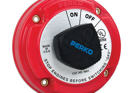 Perko Medium Duty Battery Disconnect Shut Off/On - 250 Amp Continuous, 12-32VDC