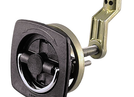 Perko Flush Latch - Non-Locking - 2.5" x 2.5" w/Offset Cam Bar & Flexible Polymer Strike