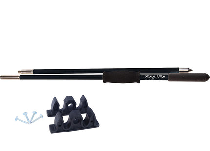 Panther 10' King Pin Anchor Pole - 2-Piece - Black