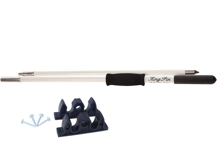 Panther 12' King Pin Anchor Pole - 2-Piece - White