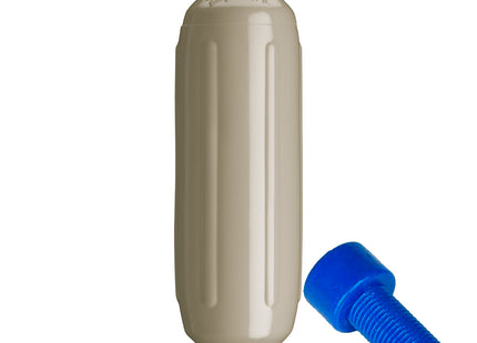 Polyform G-1 Twin Eye Fender 3.5" x 12.8" - Sand w/Adapter