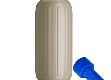Polyform G-6 Twin Eye Fender 11" x 30" - Sand w/Adapter