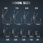 Reaction Tackle Premium Circle Hooks-25 Pack
