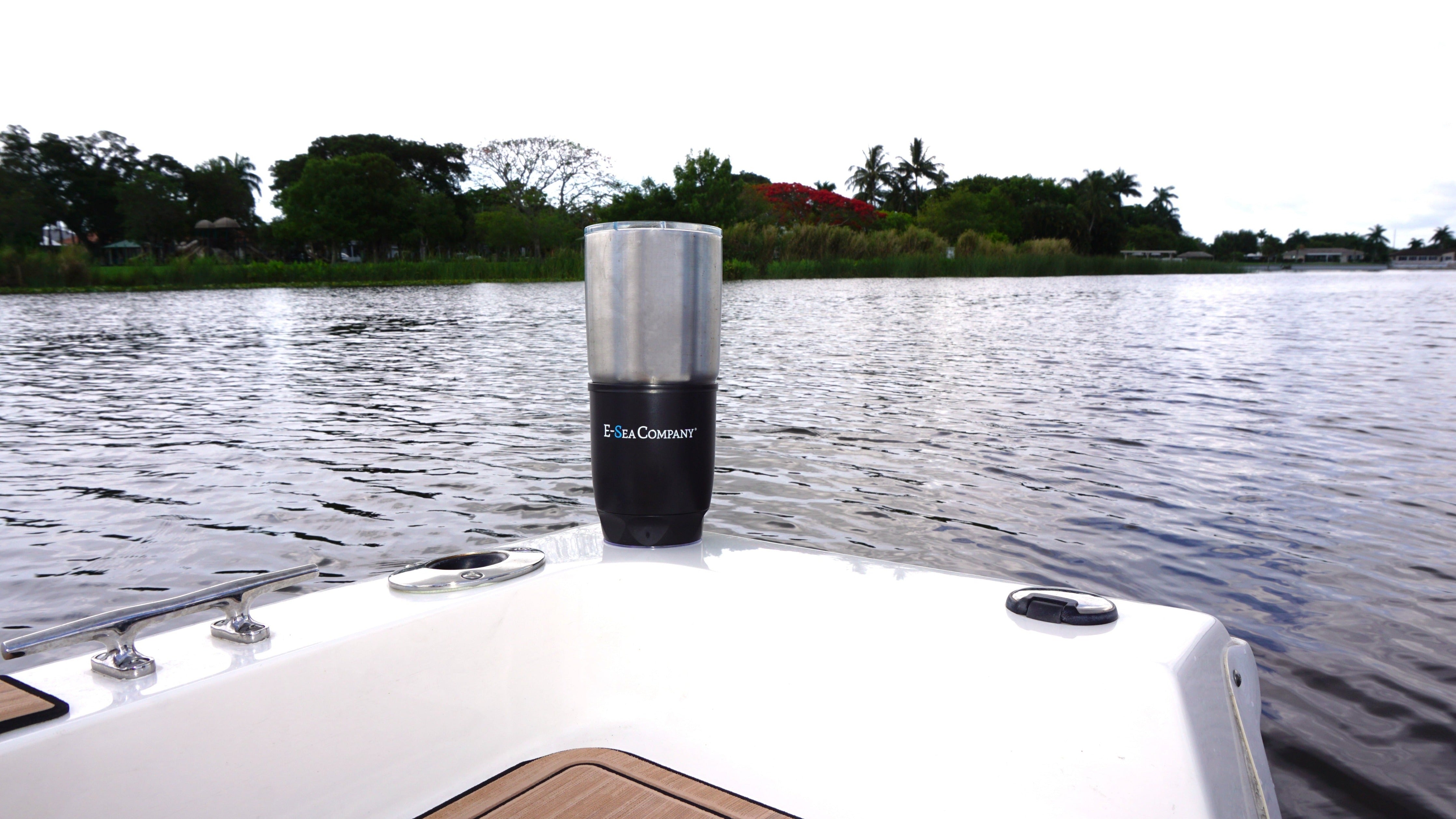 E-Sea Cup Original-Suction Mounted Cup Holder-Black - Keep Casting Fishing & Outdoors