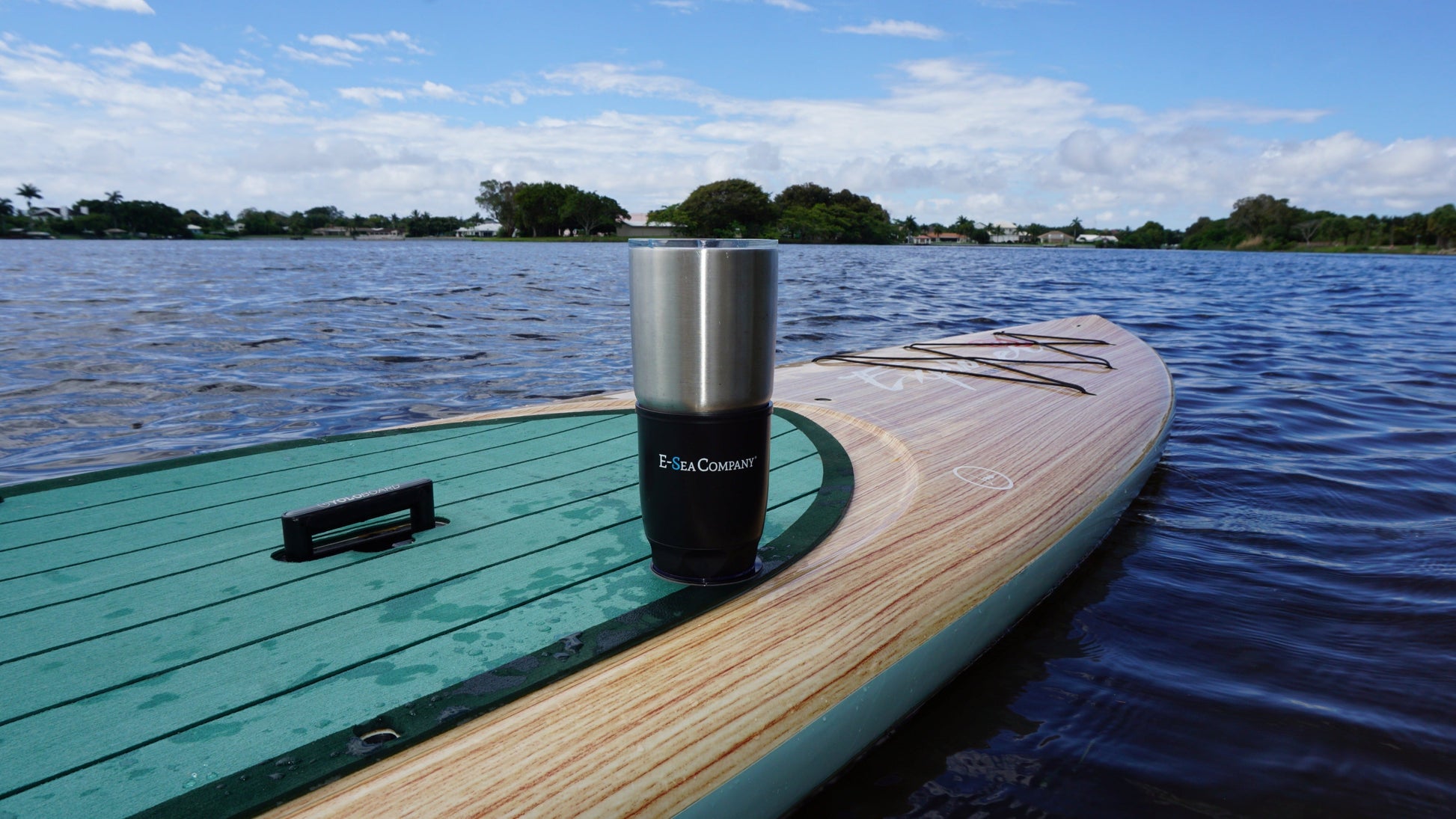 E-Sea Cup Original-Suction Mounted Cup Holder-Black - Keep Casting Fishing & Outdoors