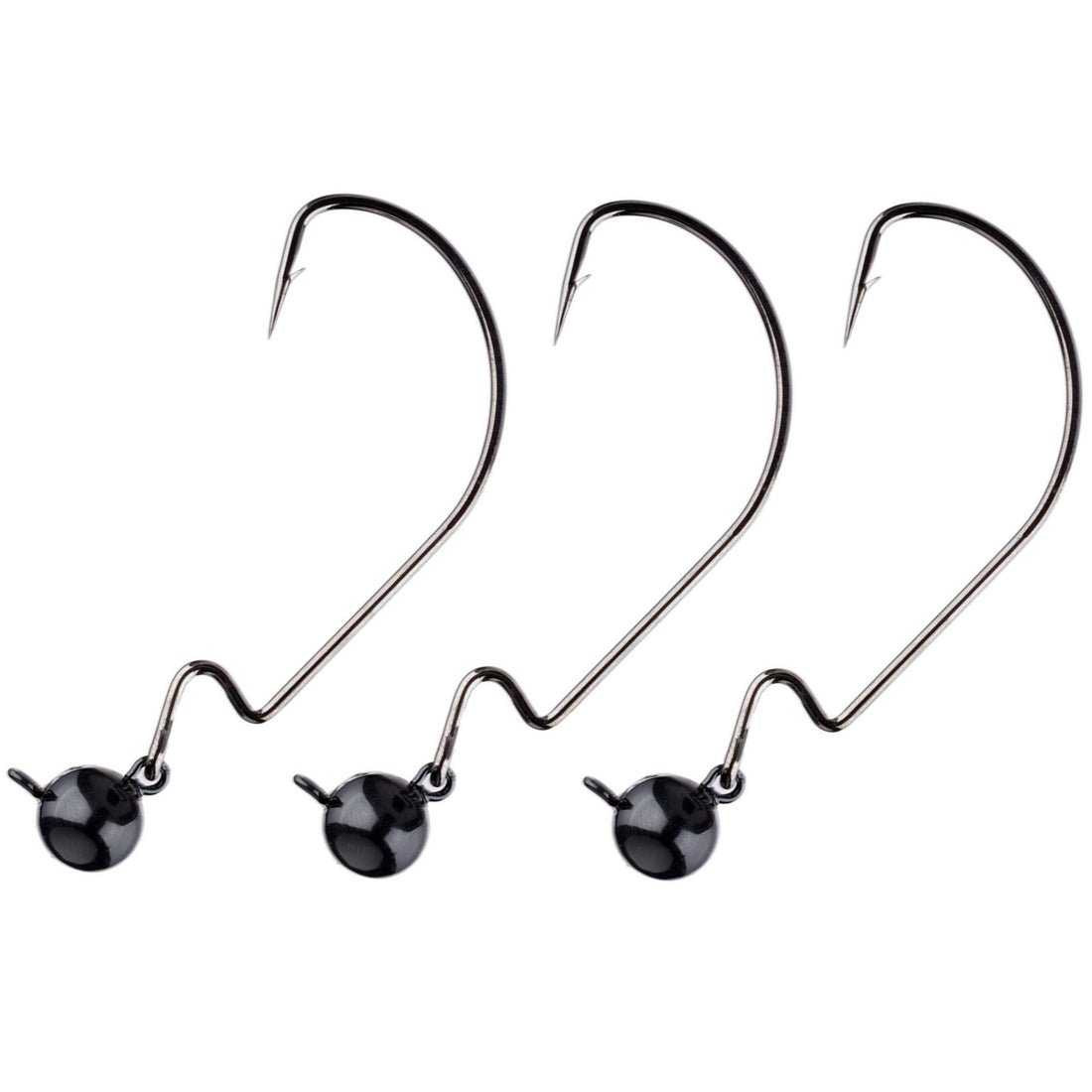 Reaction Tackle Tungsten Football/Swing Jig Heads- 3-Pack - Keep Casting Fishing & Outdoors