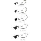 Reaction Tackle Tungsten Football/Swing Jig Heads- 3-Pack
