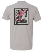 Vicious Faith, Family & Fishing Tee - Premium Gray