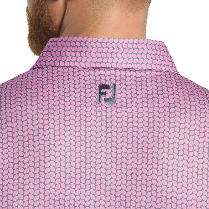FootJoy Leaf Print Lisle Golf Polo
