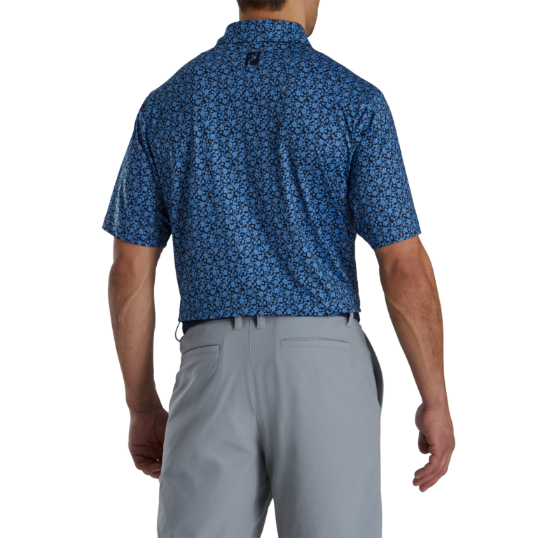FootJoy Painted Floral Lisle - Self Collar Polo