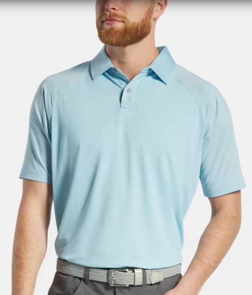FootJoy Texture Mix Solid Golf Polo