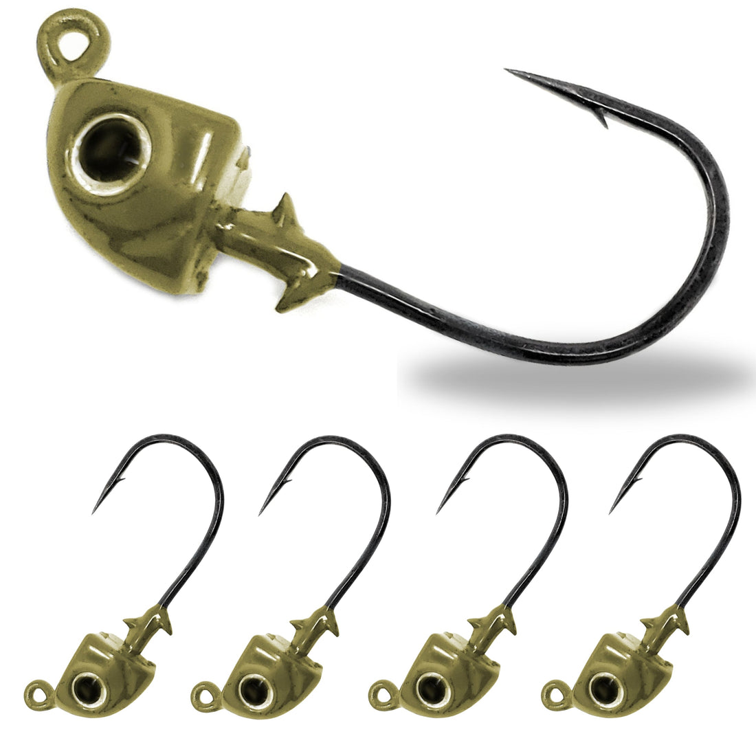 Reaction Tackle Tungsten Swimbait Jig Heads (5-Pack) - Keep Casting Fishing & Outdoors