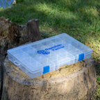 Reaction Tackle Basic Tackle Tray- Affordable, Lightweight Design with 2 Secure Clips - Keep Casting Fishing & Outdoors