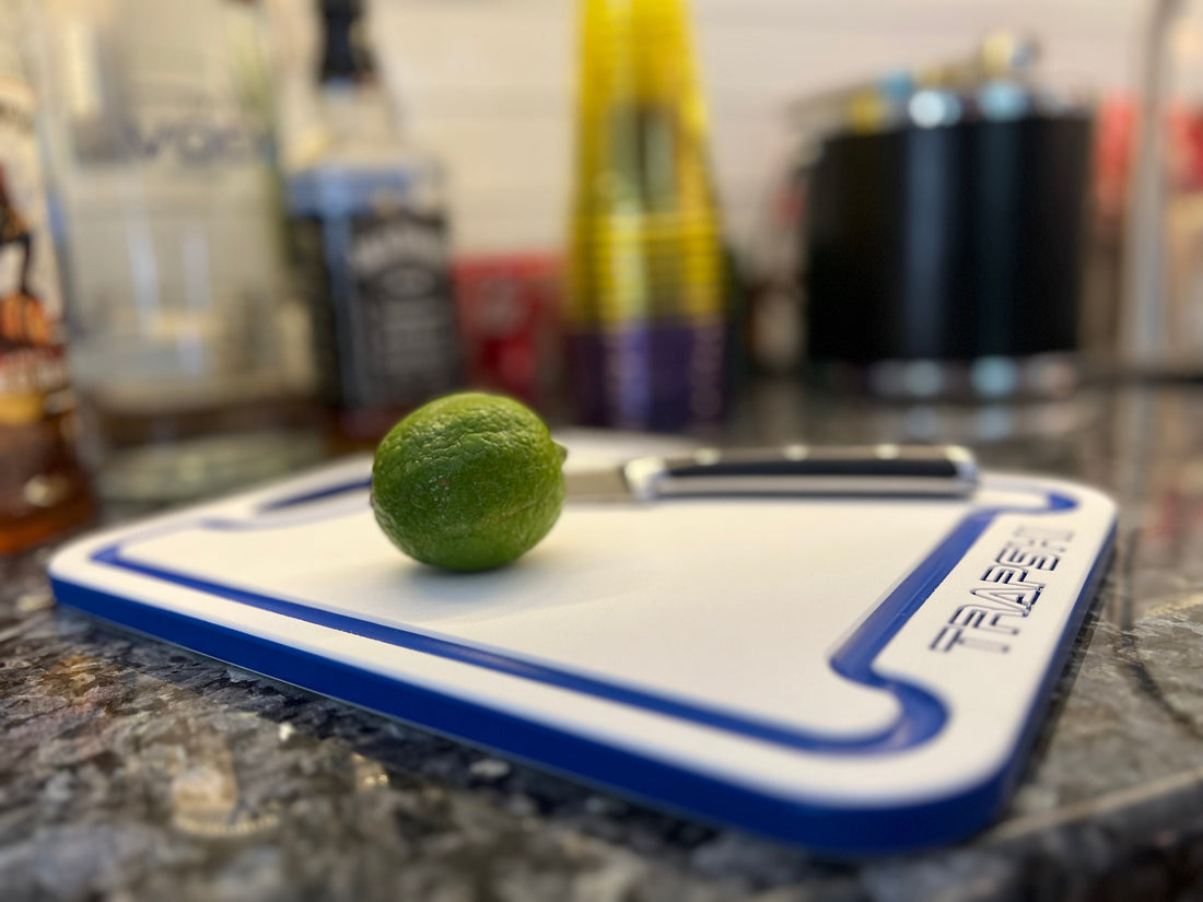 TRAPSKI Premium 1/2 Inch Thick HDPE Cutting Boards | Food-Grade Kitchen Prep Surface | Juice Grooves | Made in the USA - Keep Casting Fishing & Outdoors