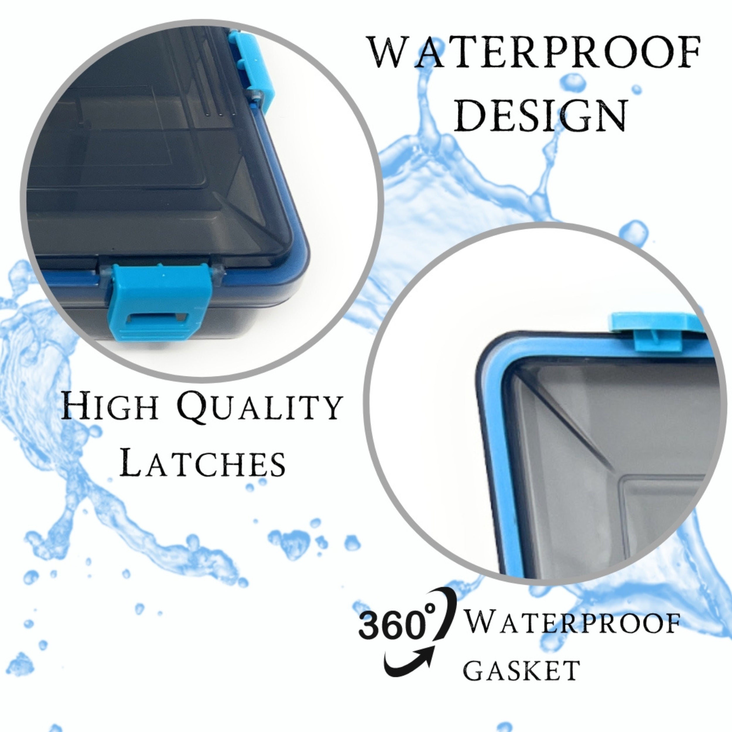 Reaction Tackle Standard Tackle Tray- Sturdy and Waterproof with 4 Reliable Clips - Keep Casting Fishing & Outdoors