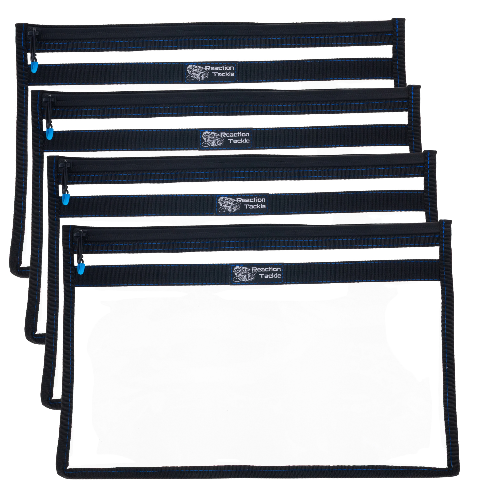 Reaction Tackle Clear Storage Bag Tackle Pak - Water-Resistant Plastic Storage - New - Keep Casting Fishing & Outdoors