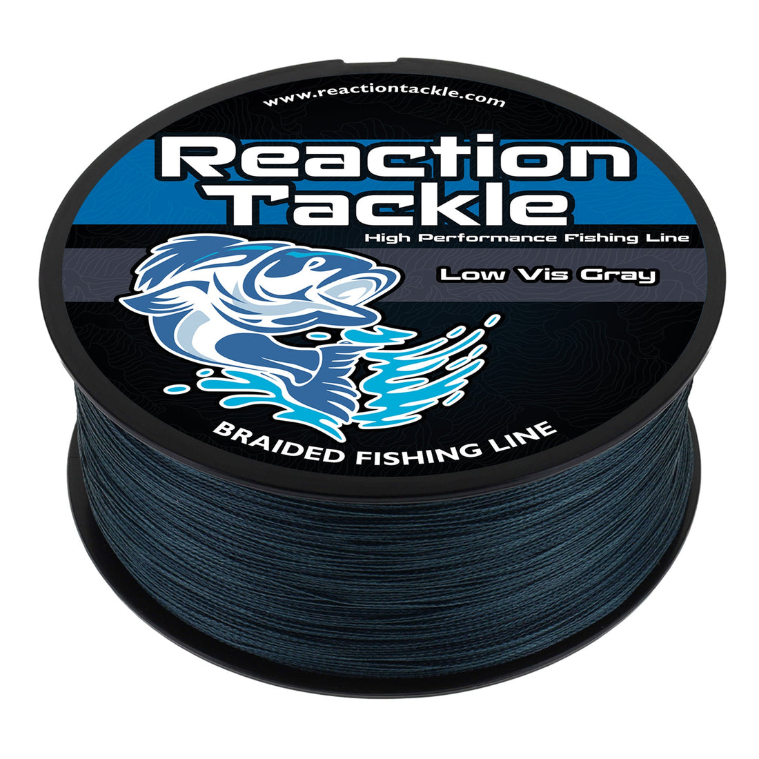 Reaction Tackle Braided Fishing Line - Low-Vis Gray - Keep Casting Fishing & Outdoors
