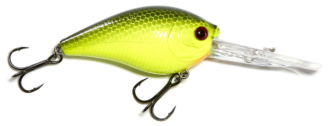 Vicious Crankbait - MC65 Medium Diver - Chartreuse Black Back - Keep Casting Fishing & Outdoors