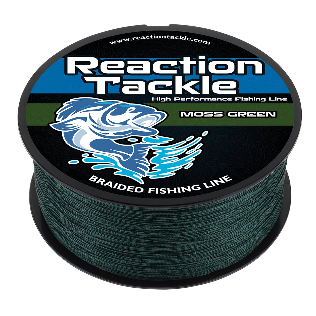 Reaction Tackle Braided Fishing Line - Moss Green - Keep Casting Fishing & Outdoors