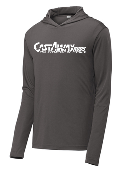 Sport-Tek® PosiCharge® Competitor™ Iron Grey Hooded Pullover - Keep Casting Fishing & Outdoors