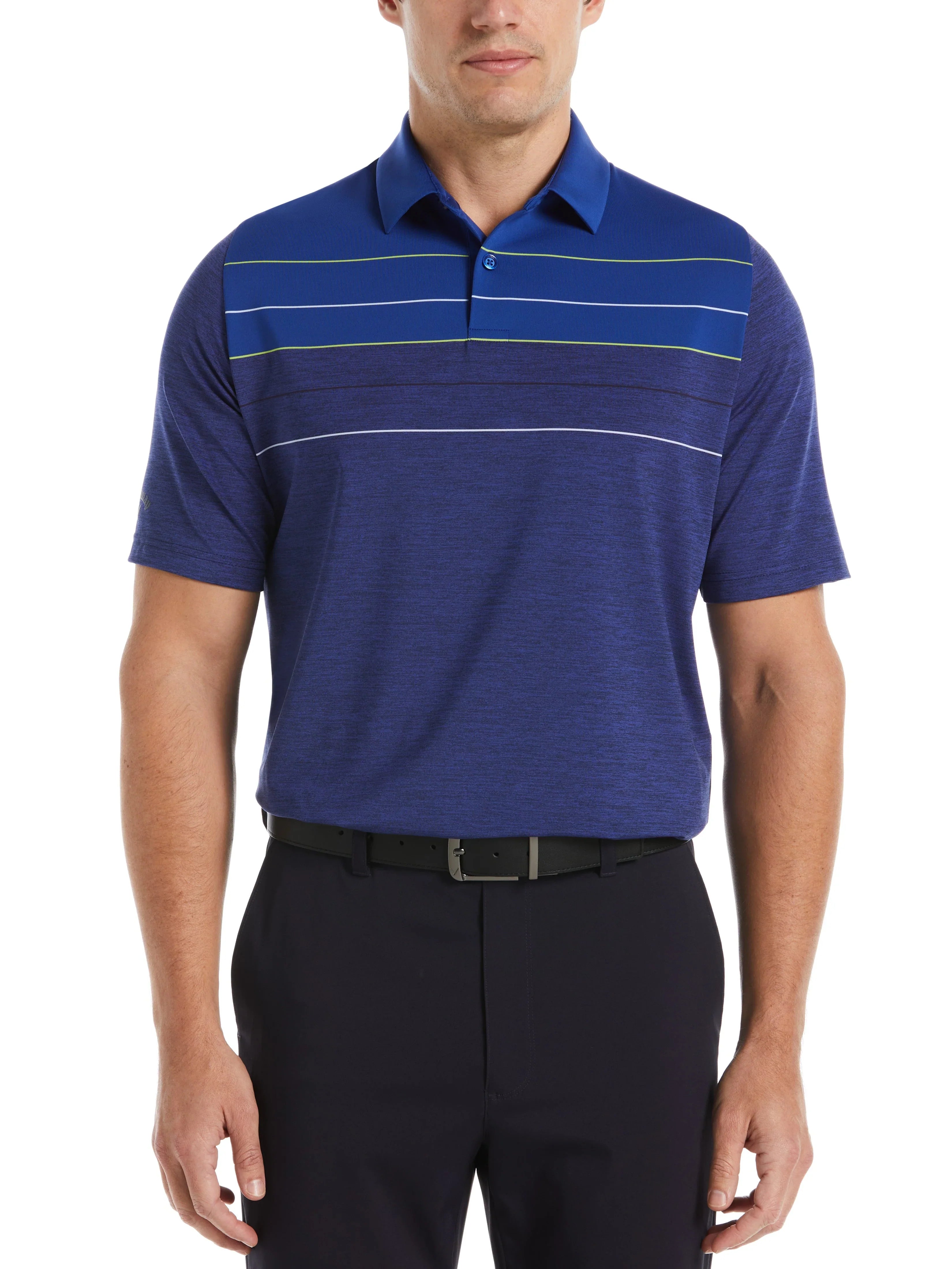 Mens Jaspe Color Block Golf Polo