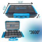Reaction Tackle Premium Tackle Tray- High Performance and Waterproof with 3 Resilient Clips - Keep Casting Fishing & Outdoors
