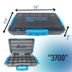 Reaction Tackle Premium Tackle Tray- High Performance and Waterproof with 3 Resilient Clips - Keep Casting Fishing & Outdoors