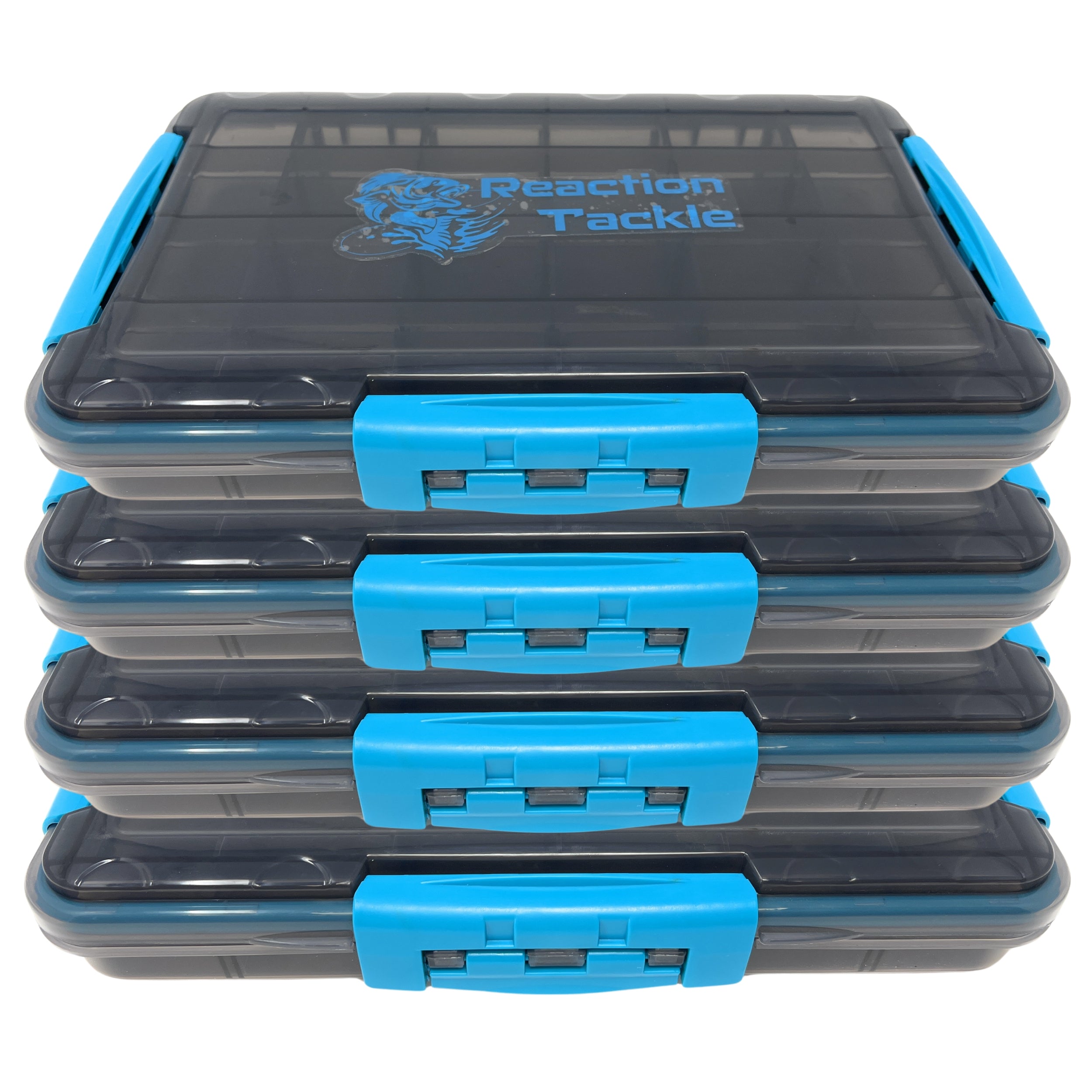 Reaction Tackle Premium Tackle Tray- High Performance and Waterproof with 3 Resilient Clips - Keep Casting Fishing & Outdoors