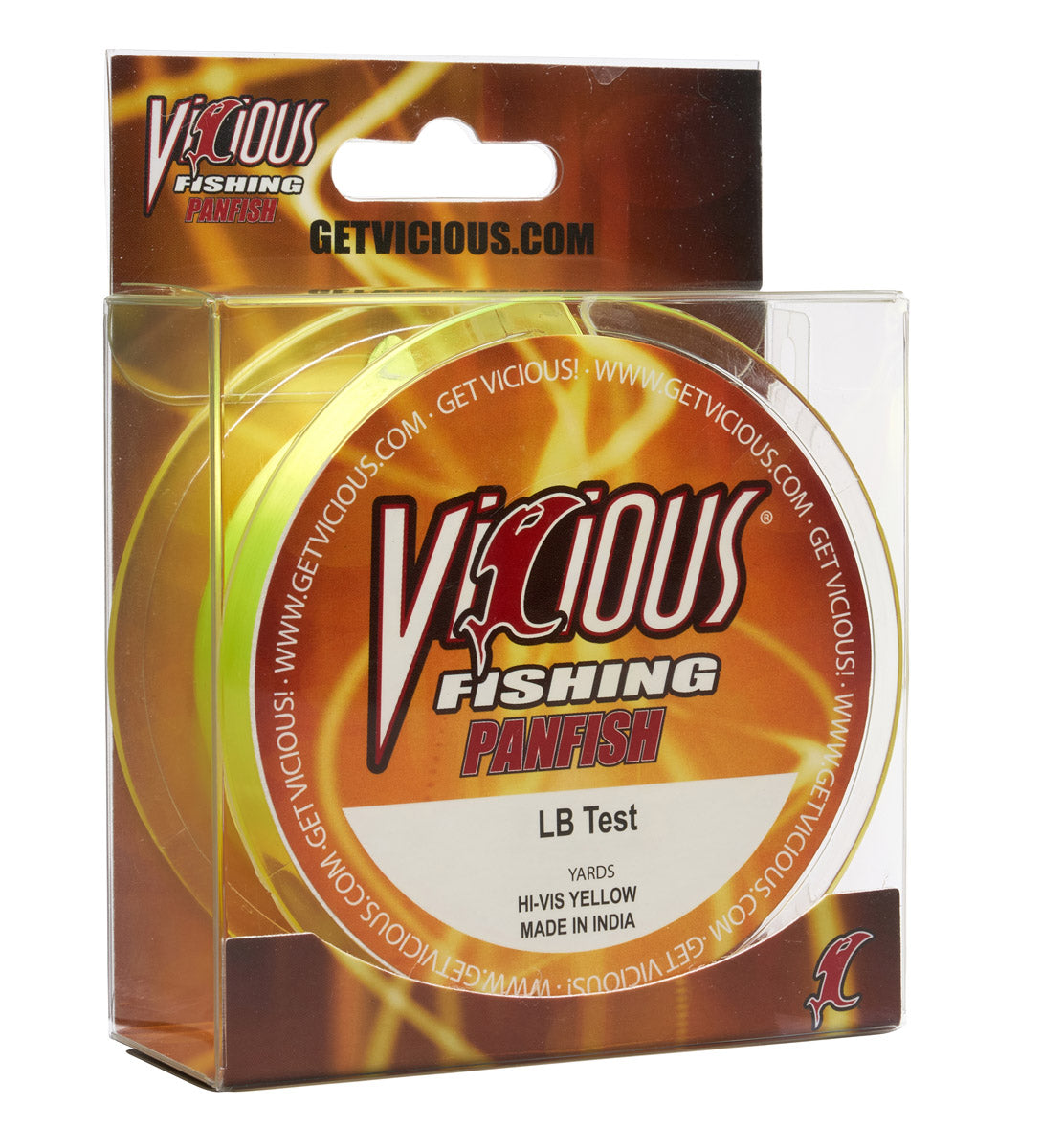Vicious Panfish Hi-Vis Yellow Mono - 2 Lb Test - Keep Casting Fishing & Outdoors