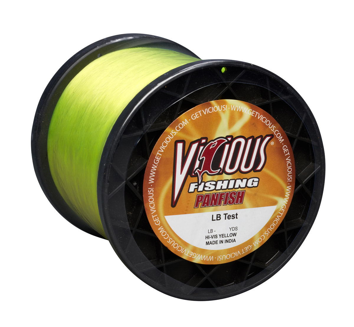Vicious Panfish Hi-Vis Yellow Mono - 2 Lb Test - Keep Casting Fishing & Outdoors