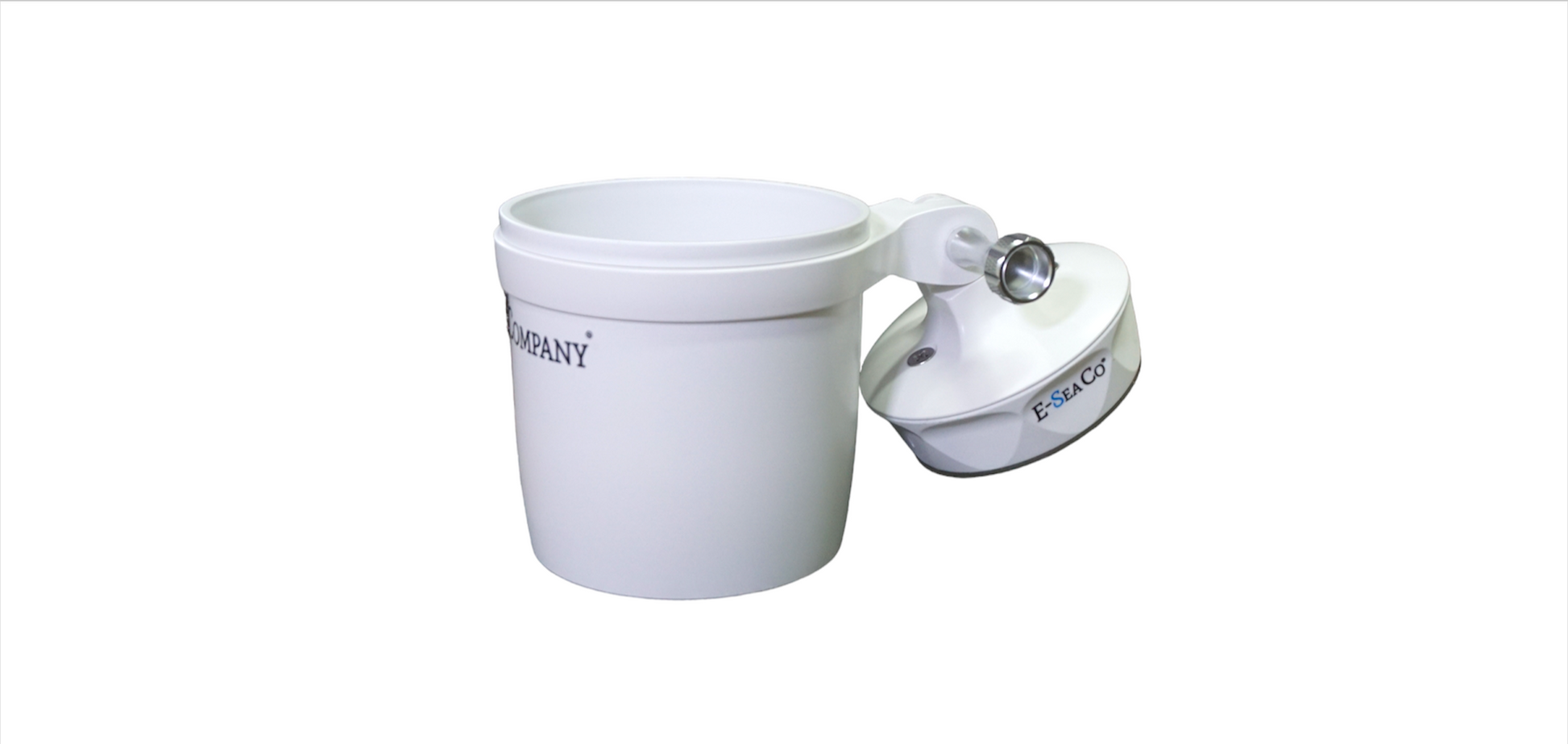 E-Sea Cup Adjustable-Suction Mounted Adjustable Angle Cup Holder-White - Keep Casting Fishing & Outdoors