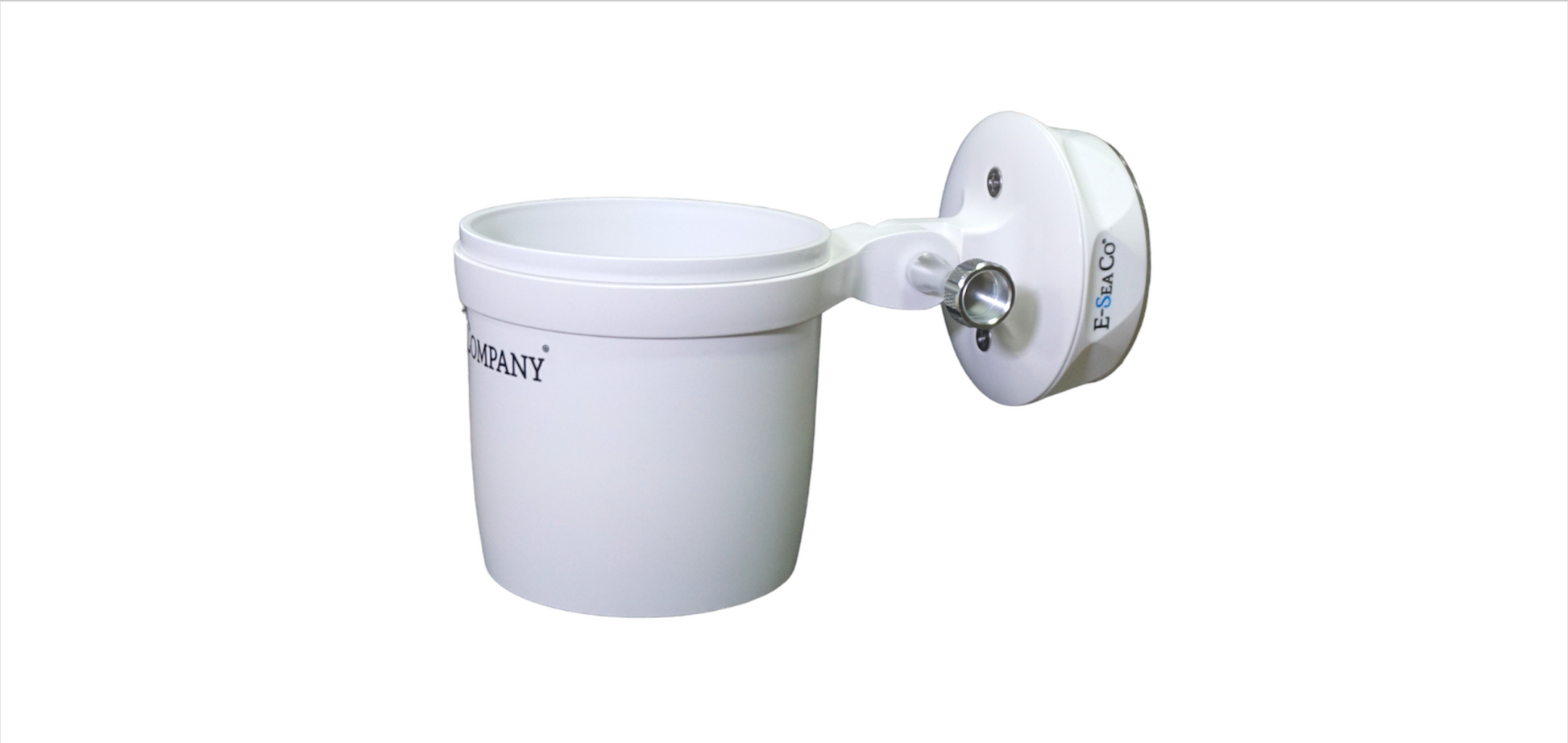 E-Sea Cup Adjustable-Suction Mounted Adjustable Angle Cup Holder-White - Keep Casting Fishing & Outdoors