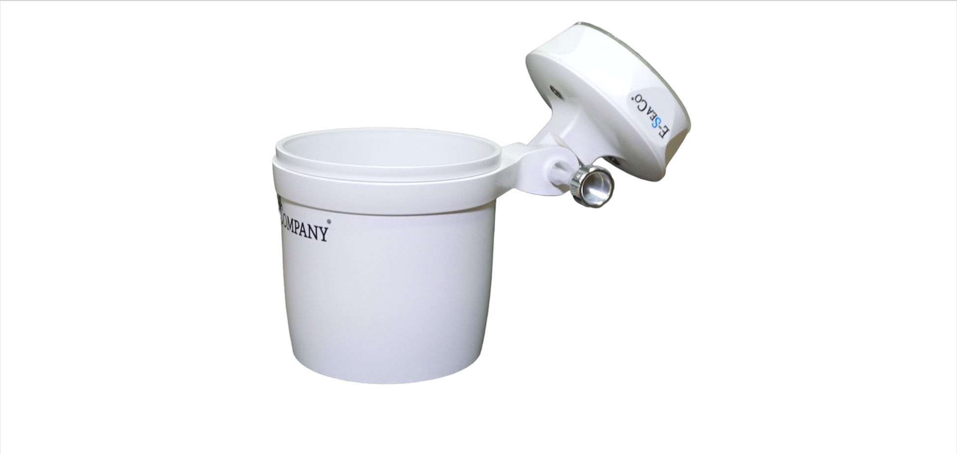 E-Sea Cup Adjustable-Suction Mounted Adjustable Angle Cup Holder-White - Keep Casting Fishing & Outdoors
