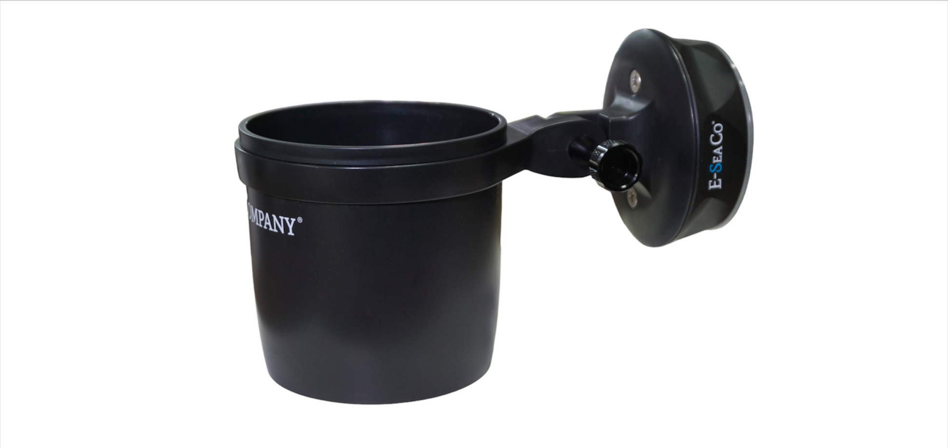 E-Sea Cup Adjustable-Suction Mounted Adjustable Angle Cup Holder-Black - Keep Casting Fishing & Outdoors