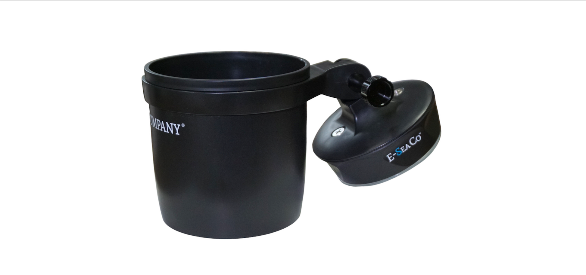 E-Sea Cup Adjustable-Suction Mounted Adjustable Angle Cup Holder-Black - Keep Casting Fishing & Outdoors