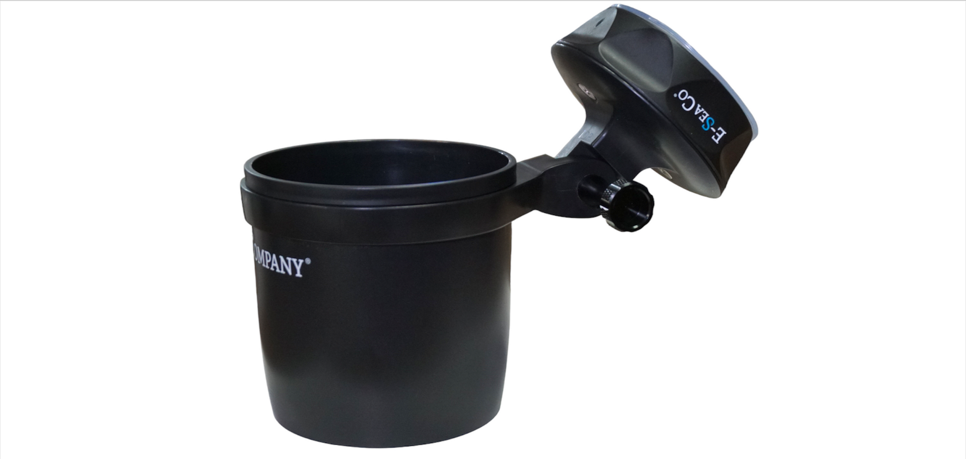 E-Sea Cup Adjustable-Suction Mounted Adjustable Angle Cup Holder-Black - Keep Casting Fishing & Outdoors
