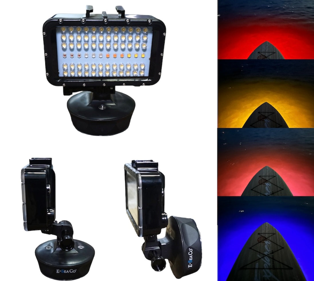 E-Sea Light- Suction Mounted Waterproof Floodlight - Keep Casting Fishing & Outdoors