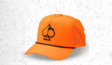Perforated Rope Hat - Highlighter Orange