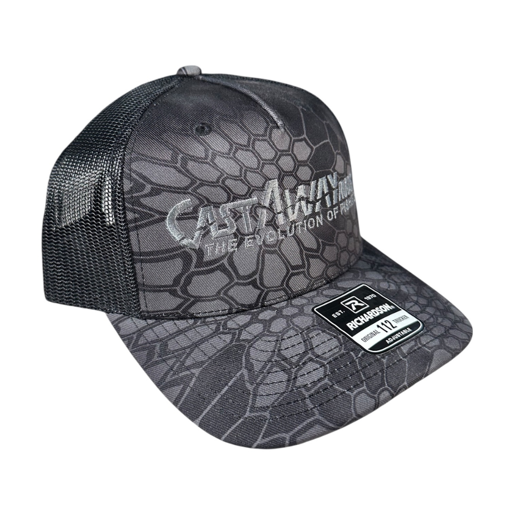 CastAway Trucker Hat - Kryptek: Typhon/Black - Keep Casting Fishing & Outdoors