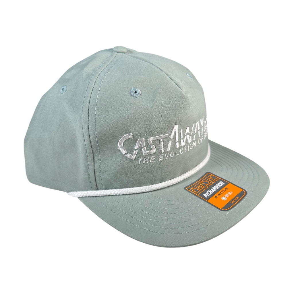 CastAway Rope Hat - Dusty Blue/White - Keep Casting Fishing & Outdoors