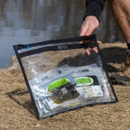 Reaction Tackle Clear Storage Bag Tackle Pak - Water-Resistant Plastic Storage - New - Keep Casting Fishing & Outdoors