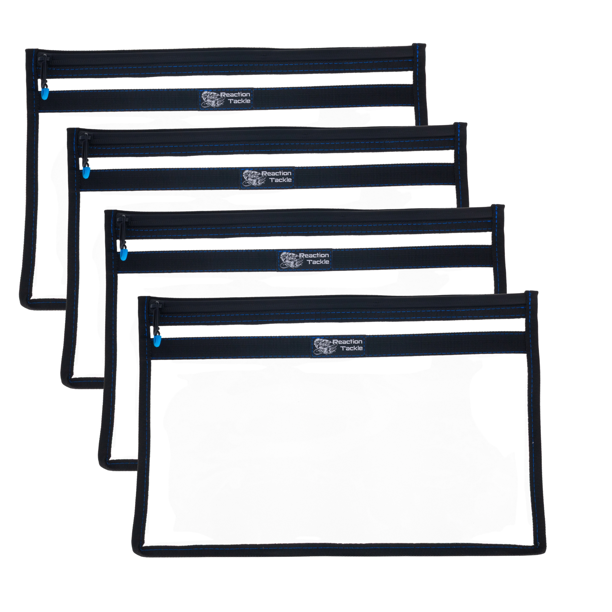 Reaction Tackle Clear Storage Bag Tackle Pak - Water-Resistant Plastic Storage - New - Keep Casting Fishing & Outdoors