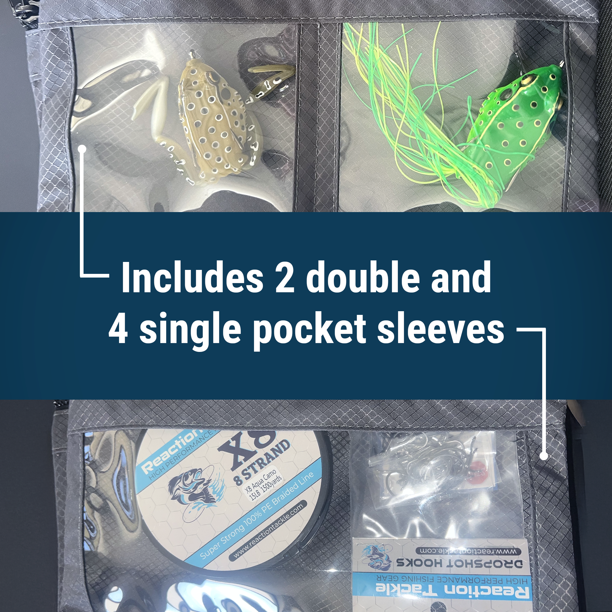 Reaction Tackle Splash Proof Bait Binder and Tackle Storage - New - Keep Casting Fishing & Outdoors
